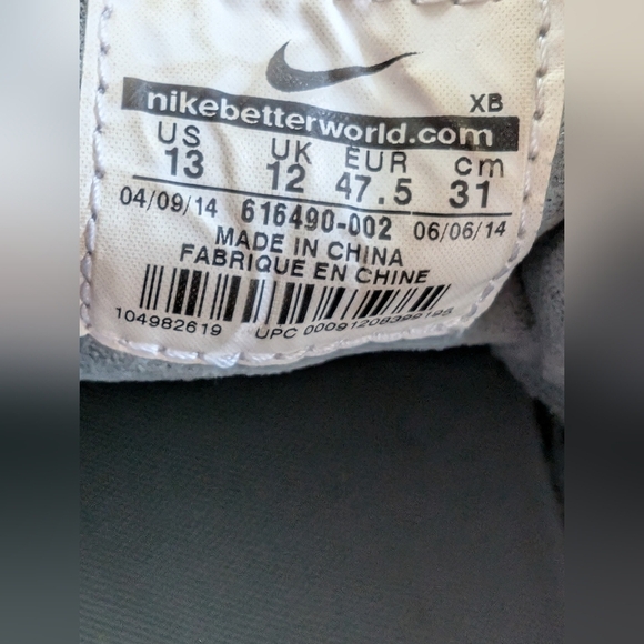 Nike SB Zoom Stefan Janoski Cool Grey Leather Sneakers Size 13 - Picture 6 of 6